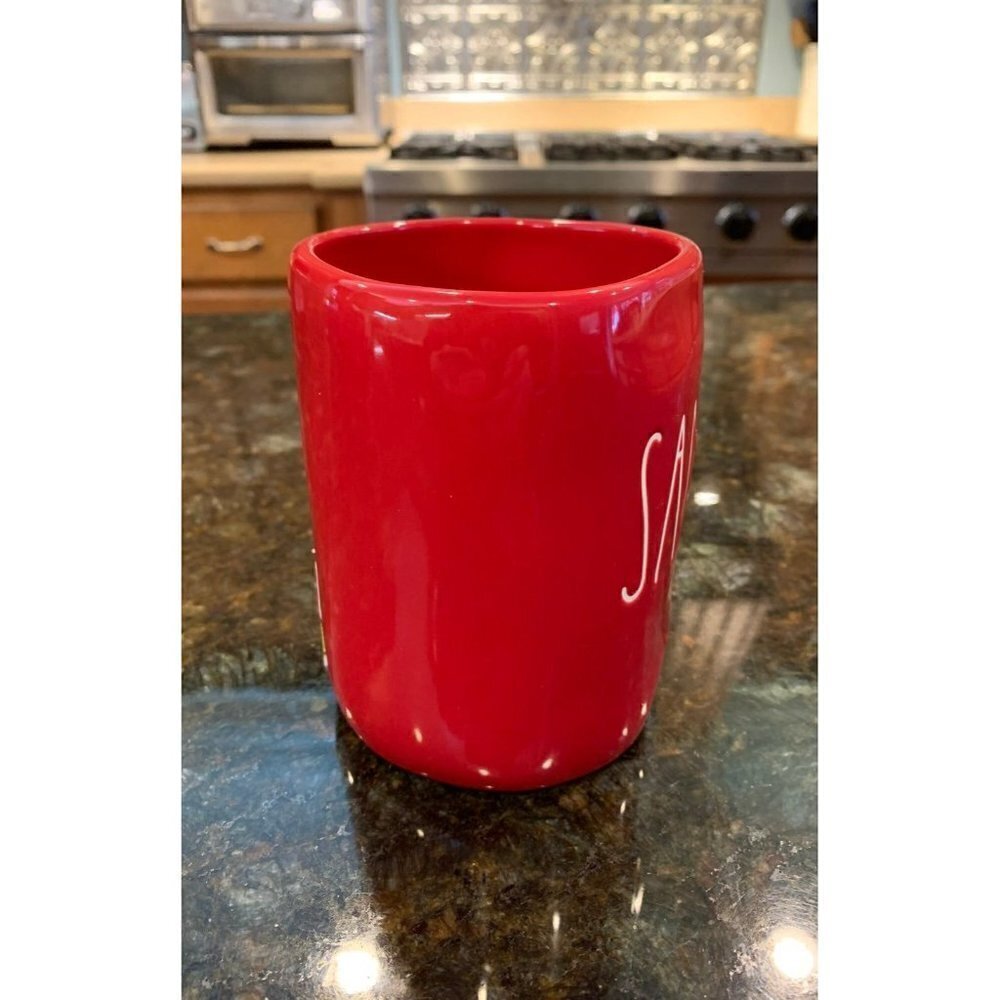 Rae Dunn SANTA Mug Red Ceramic Cup Artisan Collection LL Holiday Christmas Decor - Picture 2 of 7